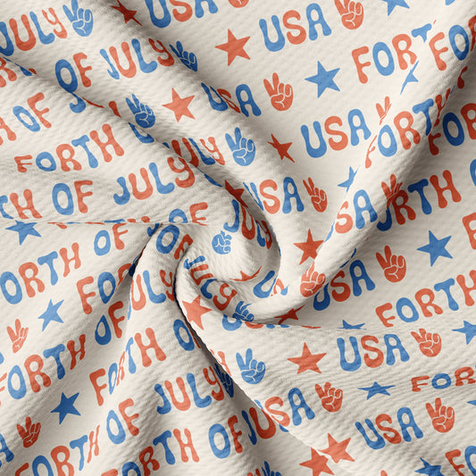 Patriotic Bullet Textured Fabric AA1478