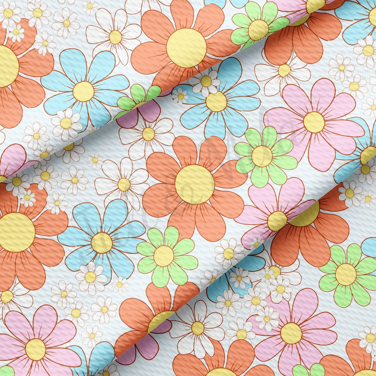 Floral Bullet Textured Fabric AA1490