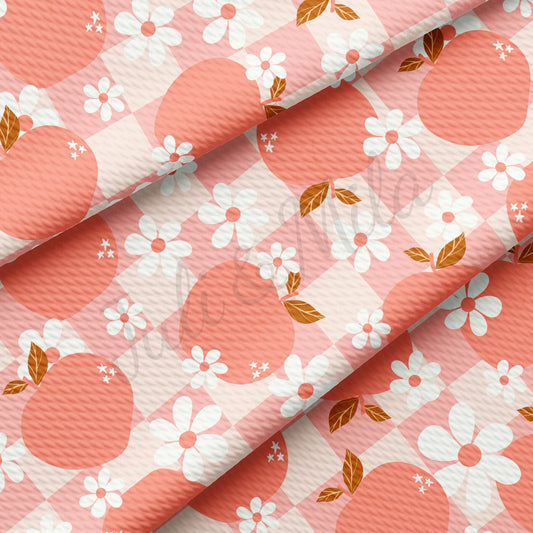 Peach Bullet Textured Fabric AA1493