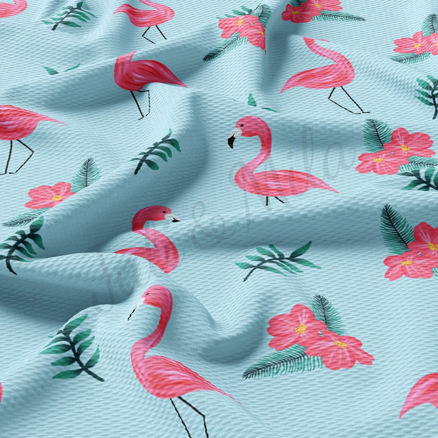 Flamingo Summer Bullet Textured Fabric AA1495