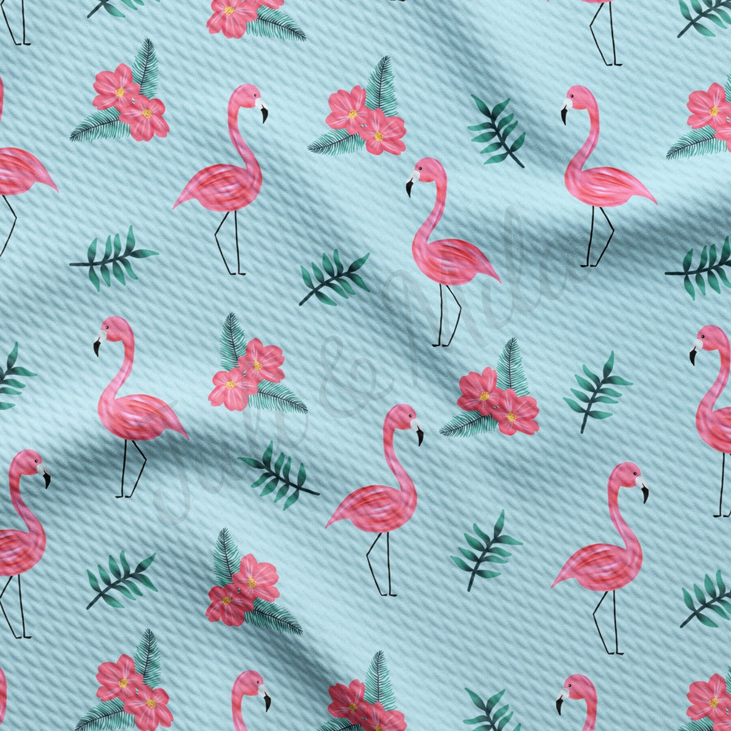 Flamingo Summer Bullet Textured Fabric AA1495
