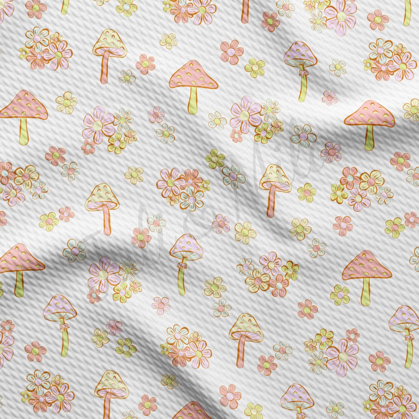 Mushrooms Bullet Textured Fabric by the yard AA1497