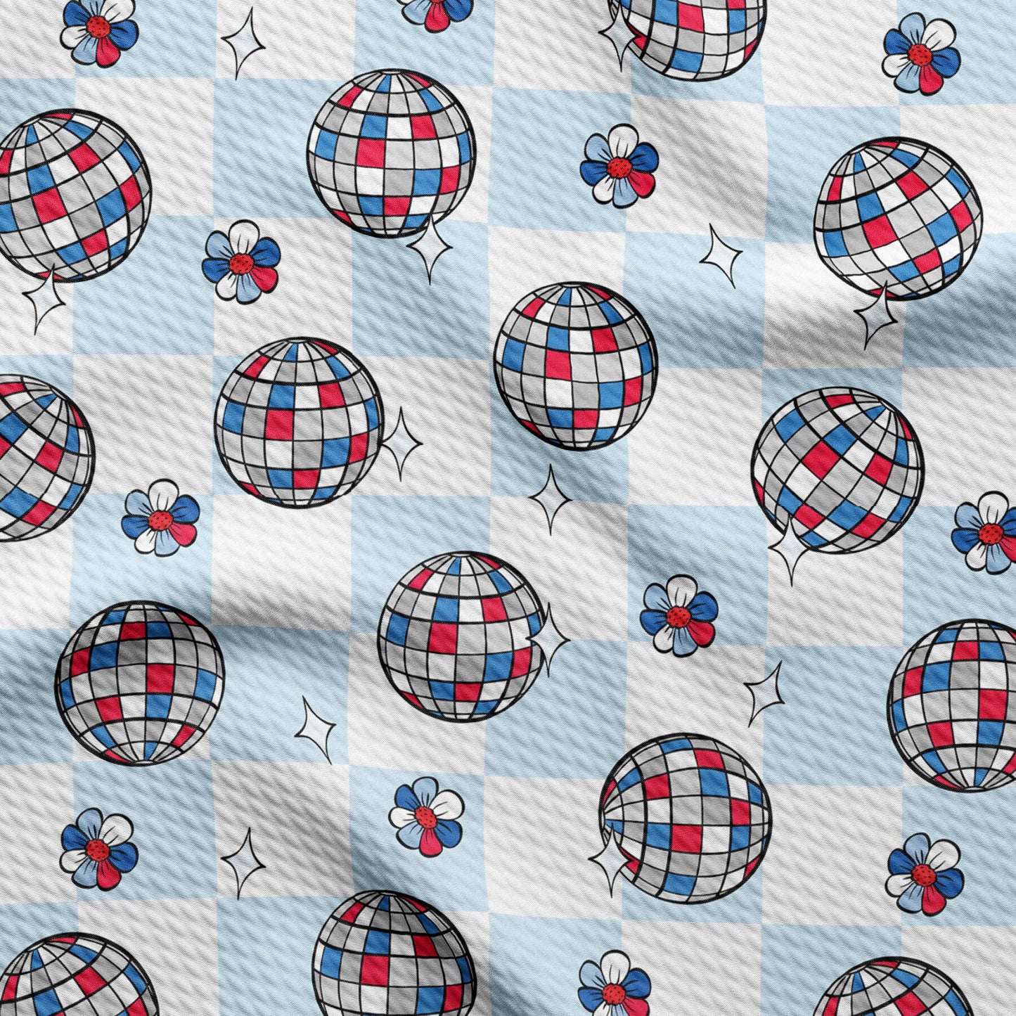 Patriotic 4th of July Bullet Textured Fabric AA1522