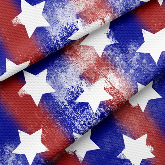 4th of July Patriotic Bullet Textured Fabric AA1526