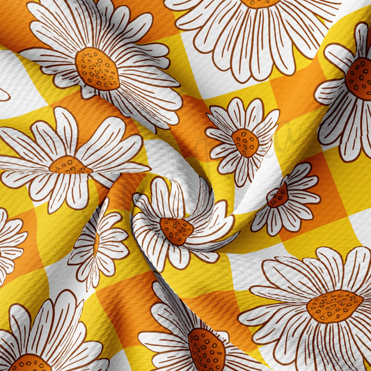 Floral Bullet Textured Fabric AA1536