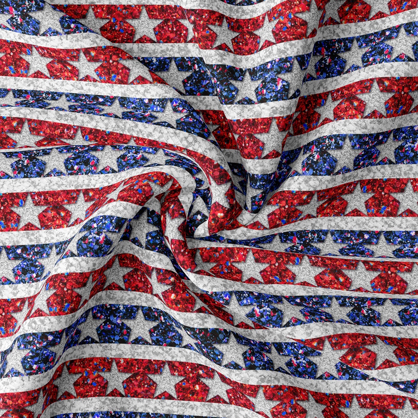 Rib Knit Fabric RBK1525 4th of July Patriotic
