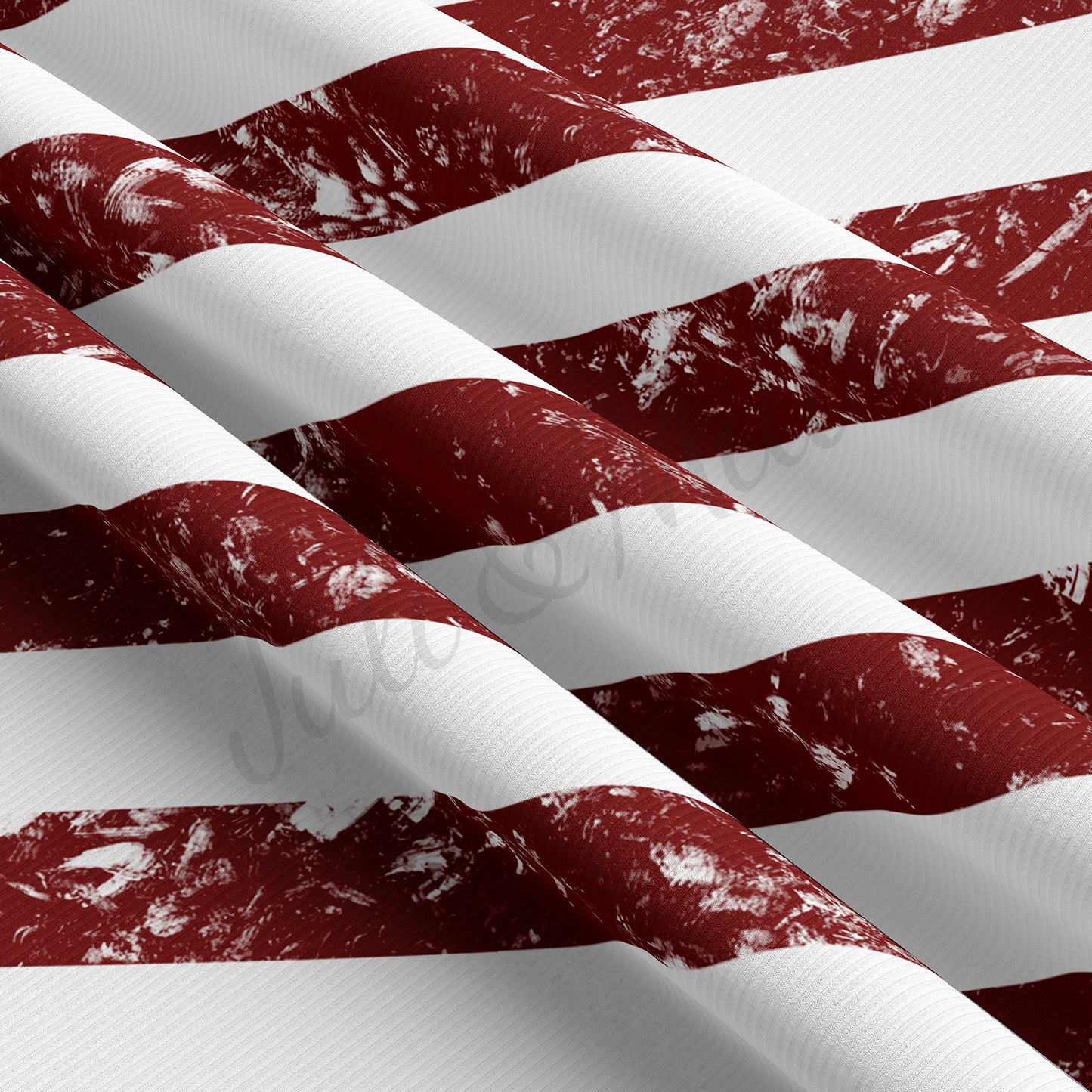 Rib Knit Fabric RBK1535 4th of July Patriotic