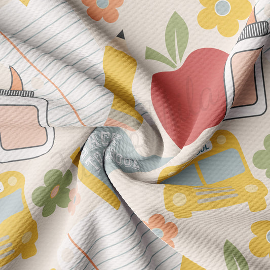 Back to School Bullet Textured Fabric AA1549