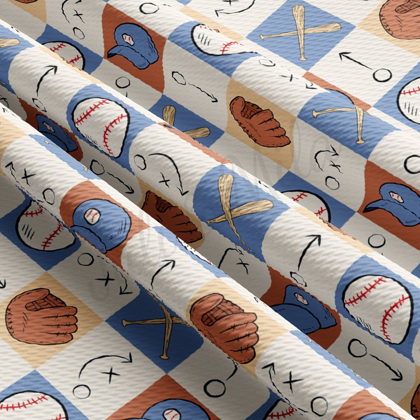 Baseball Bullet Textured Fabric AA1551