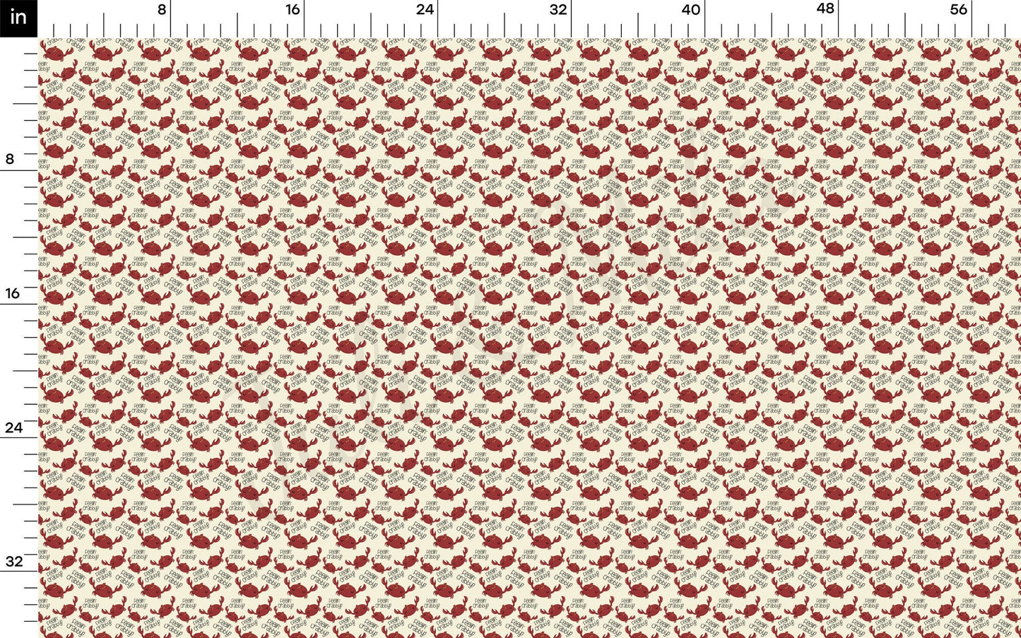 Feeling Crabby Bullet Textured Fabric AA1577
