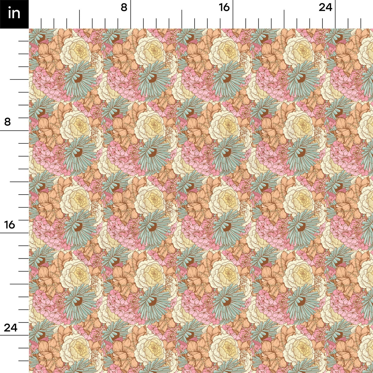 Floral Bullet Textured Fabric by the yard AA1578