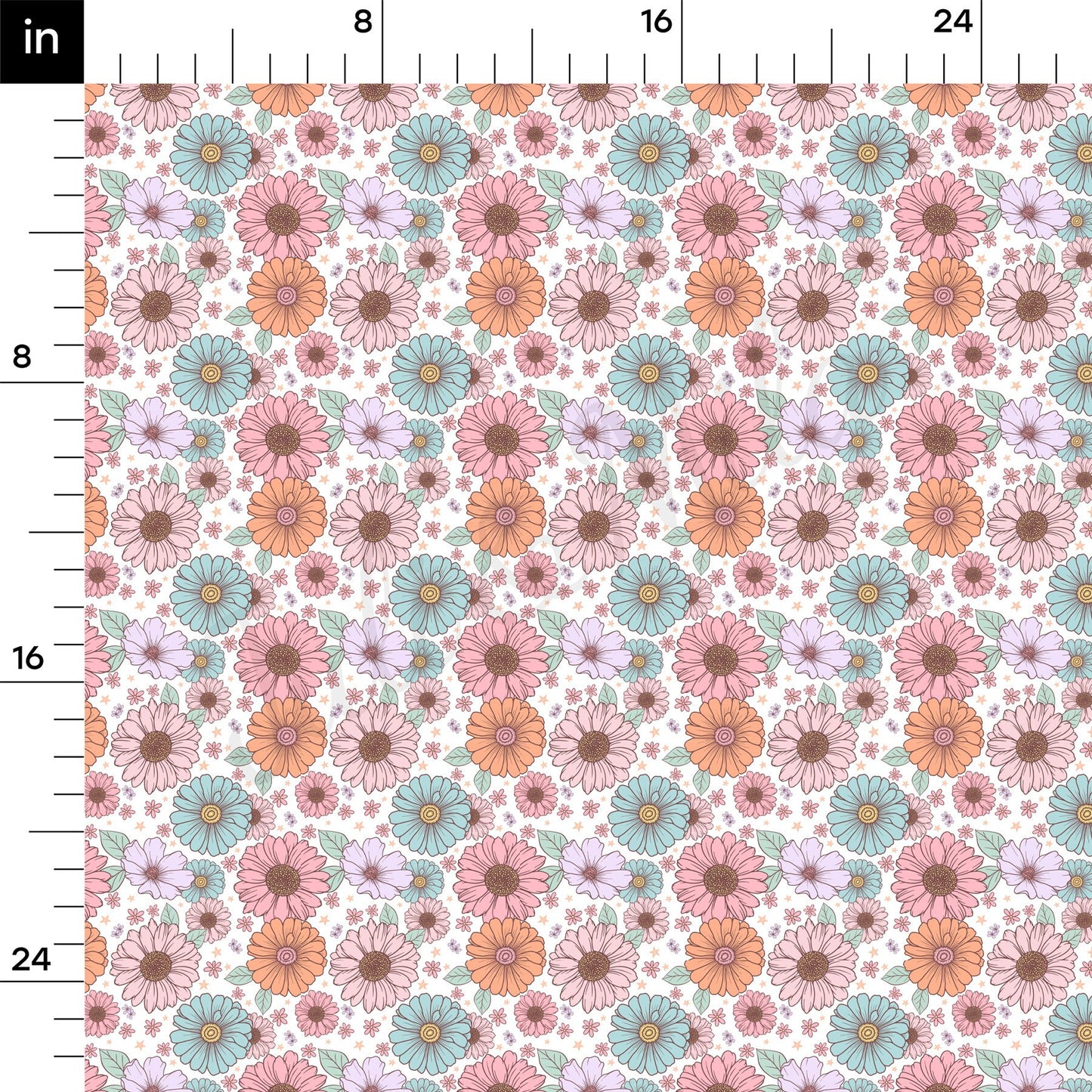 Floral Bullet Textured Fabric by the yard AA1581