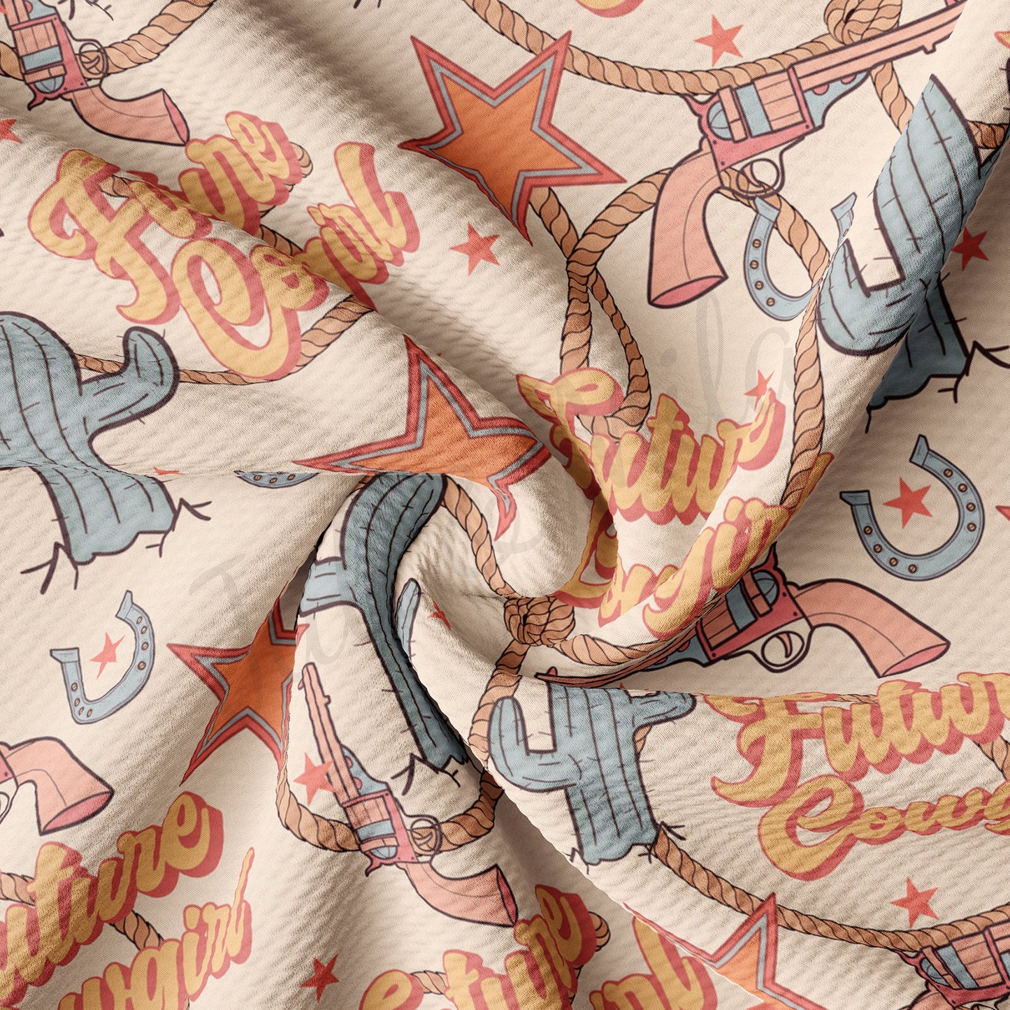 Future Cowgirl Boho Bullet Textured Fabric by the yard AA1587