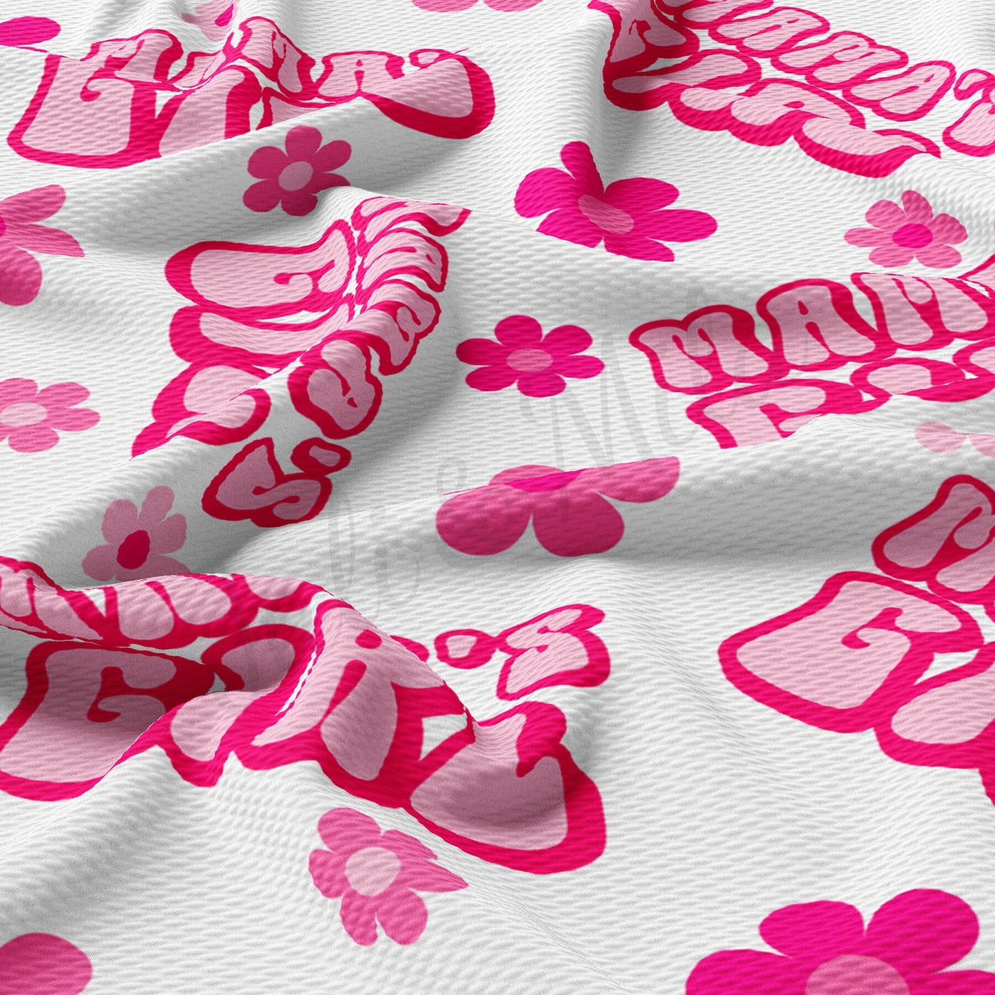 Mamas Girl Bullet Textured Fabric AA1599