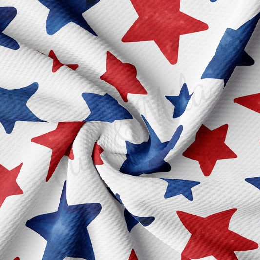 Patriotic 4th of July Bullet Textured Fabric by the yard AA1613