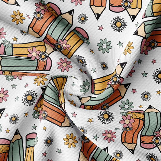 Back to School Bullet Textured Fabric by the yard AA1620