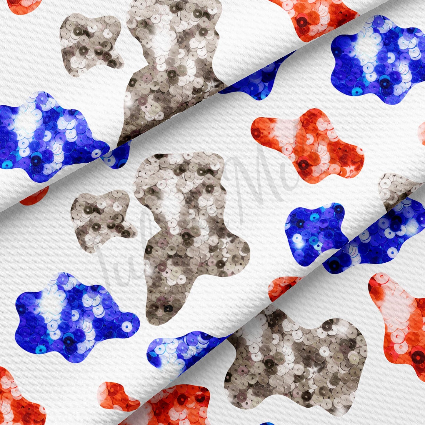 Patriotic 4th of July Bullet Textured Fabric AA1542