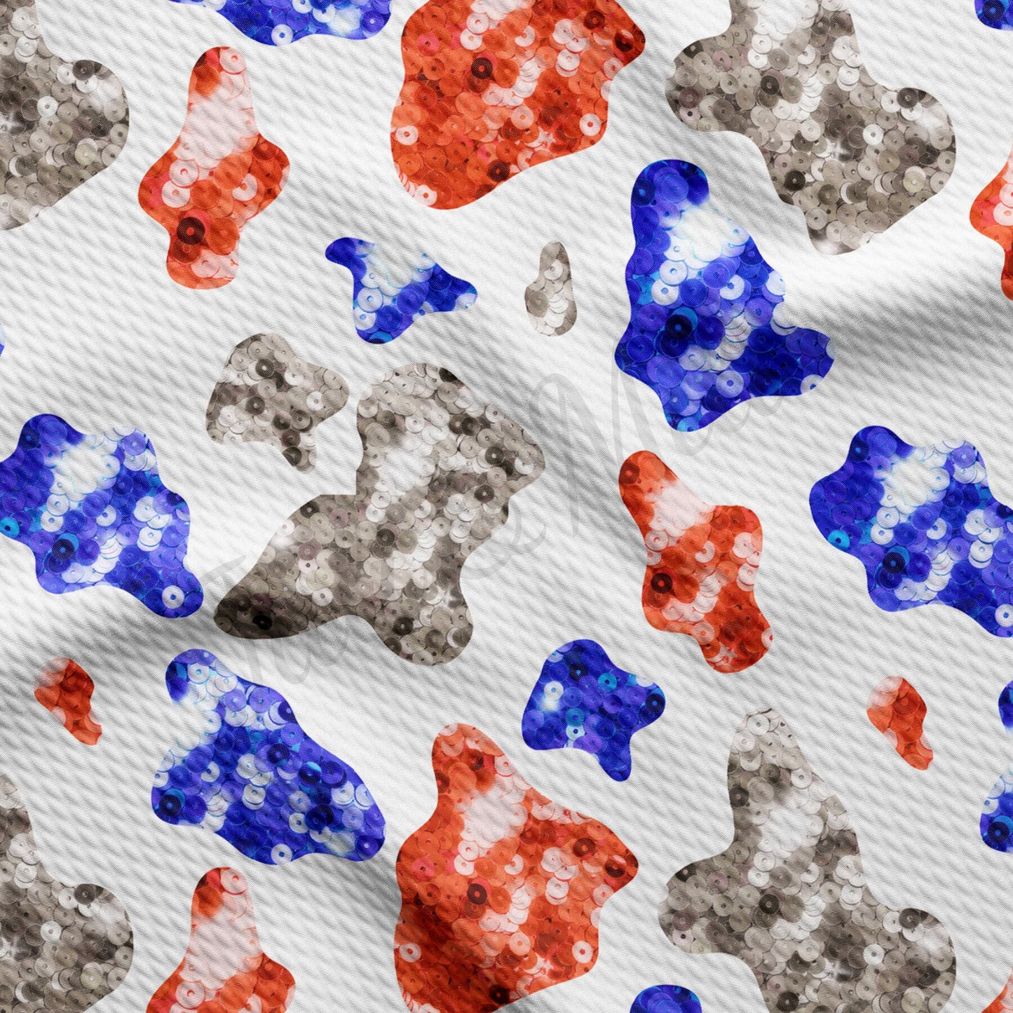 Patriotic 4th of July Bullet Textured Fabric AA1542