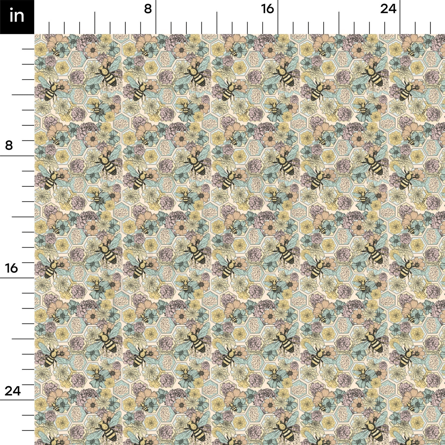 Floral Rib Knit Fabric RBK1560