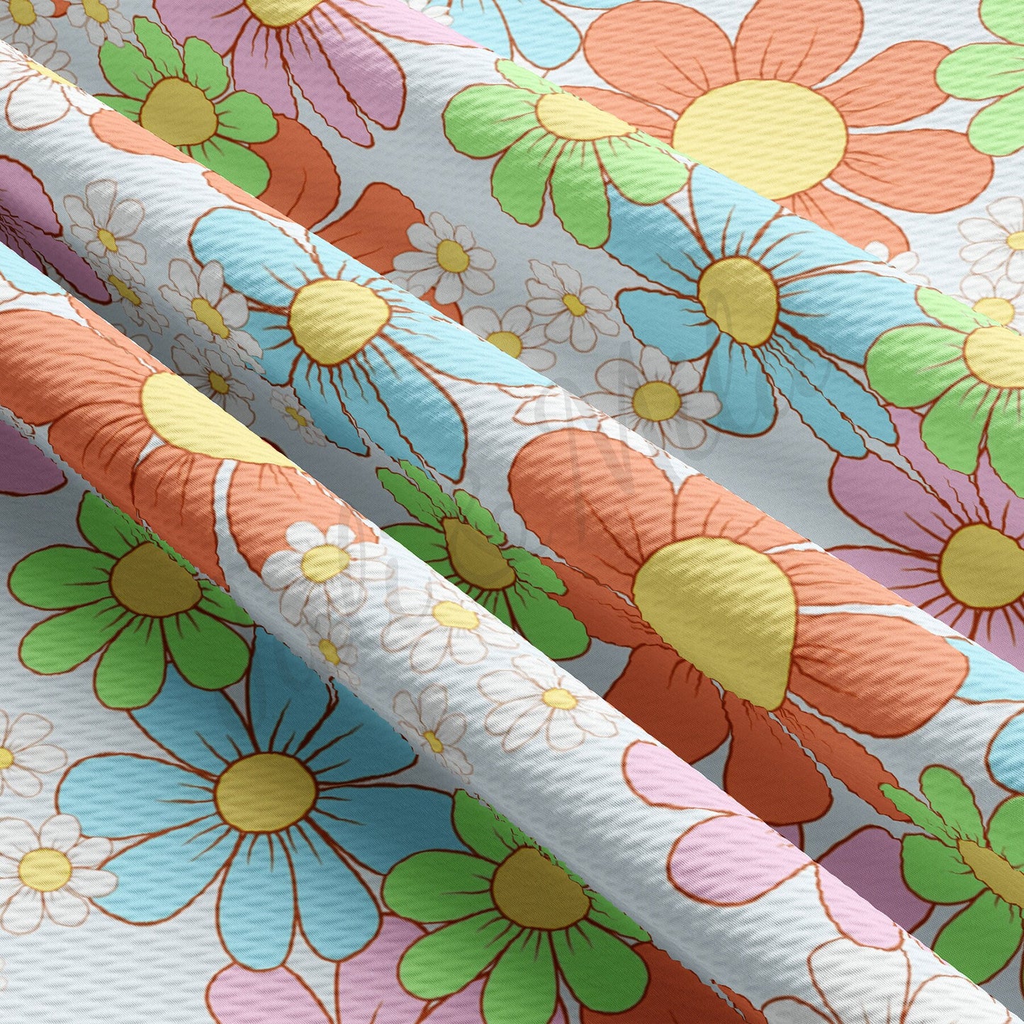 Floral Bullet Textured Fabric AA1490