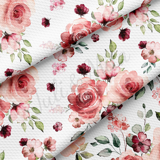 Floral Bullet Textured Fabric AA1529
