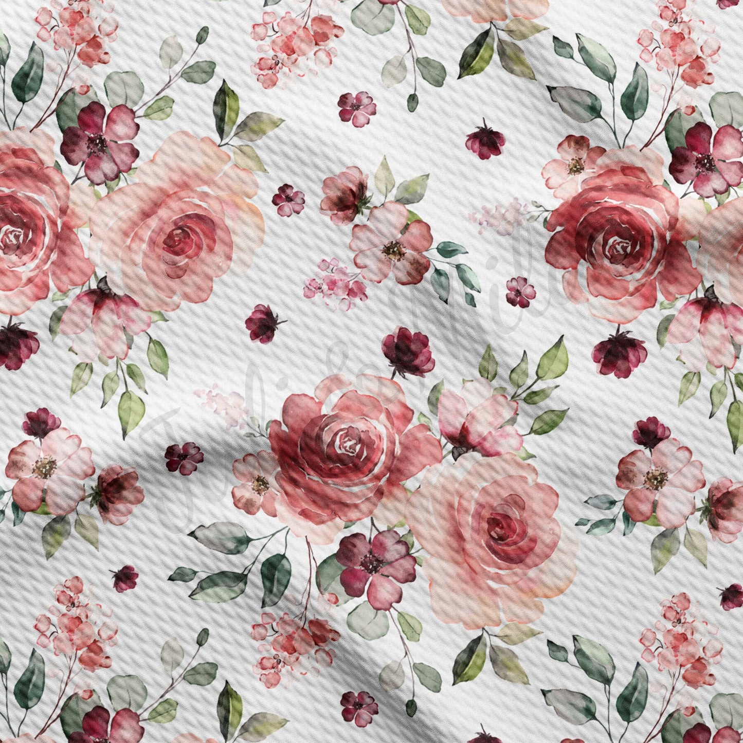 Floral Bullet Textured Fabric AA1529