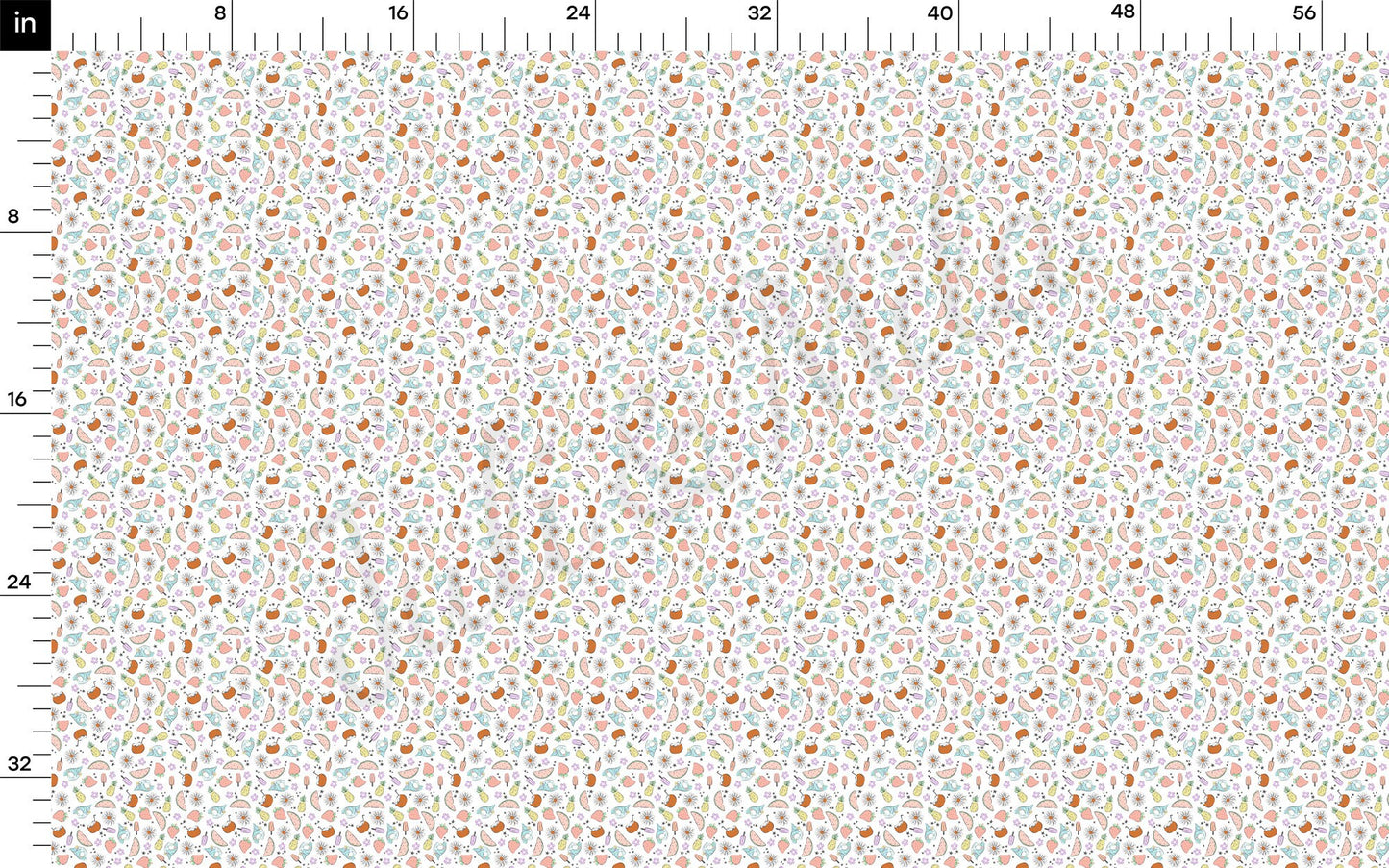 Summer Fruits Bullet Textured Fabric AA1539