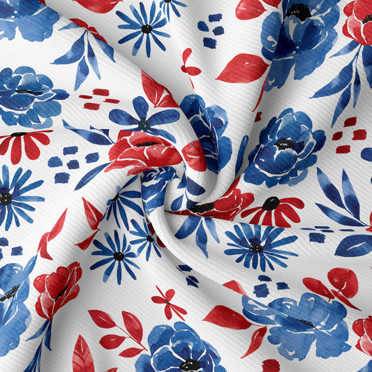 Rib Knit Fabric RBK1609 4th of July Patriotic