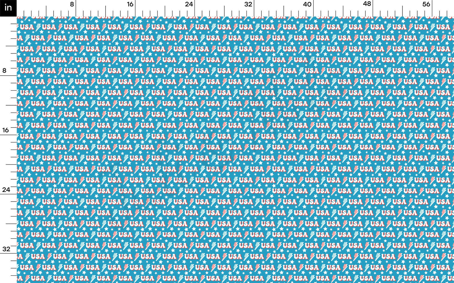 Rib Knit Fabric RBK1634 4th of July Patriotic
