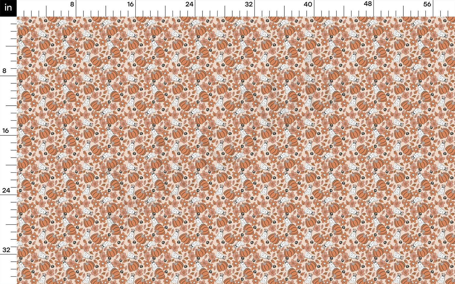 Fall Pumpkin Bullet Textured Fabric AA1686