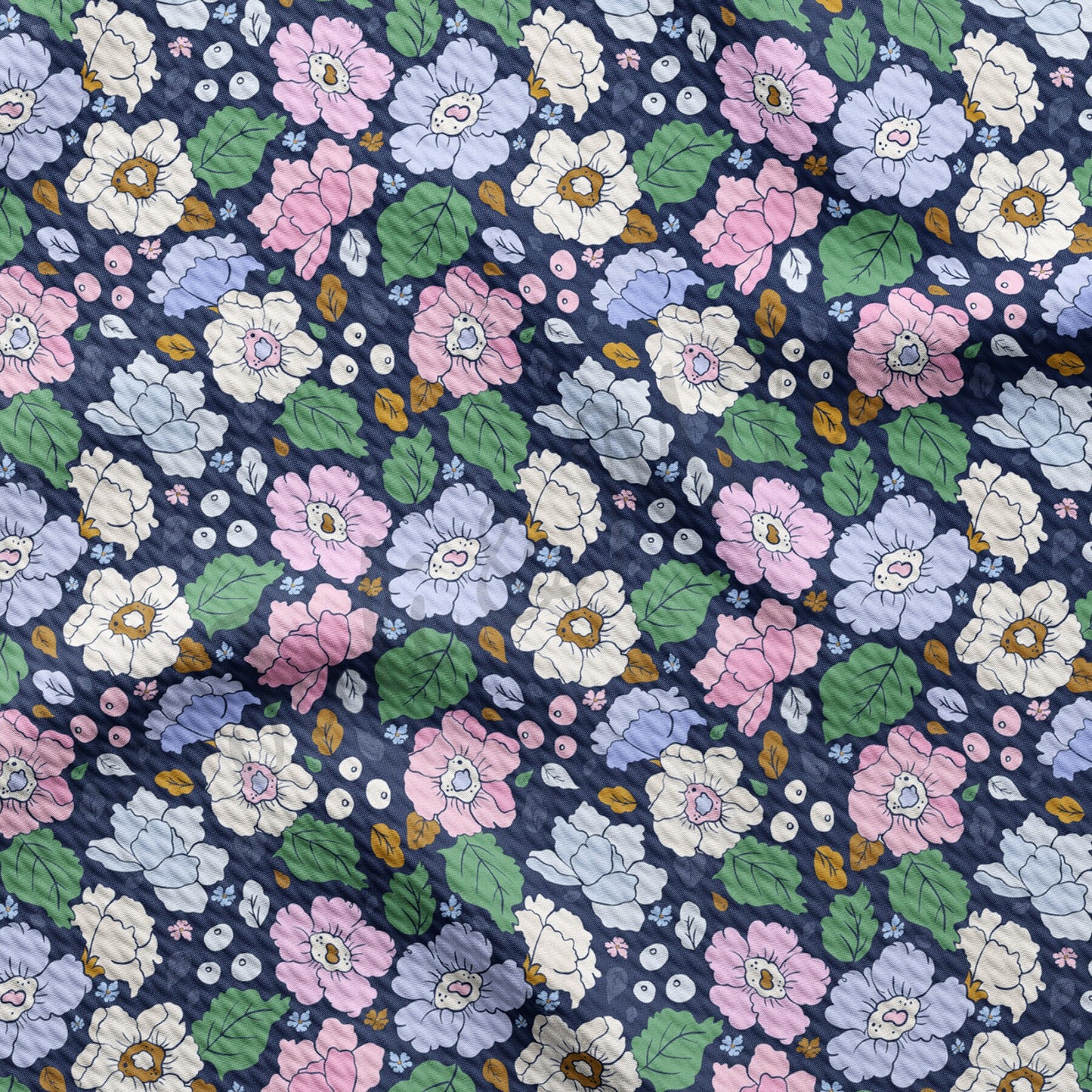 Floral Bullet Textured Fabric AA1688