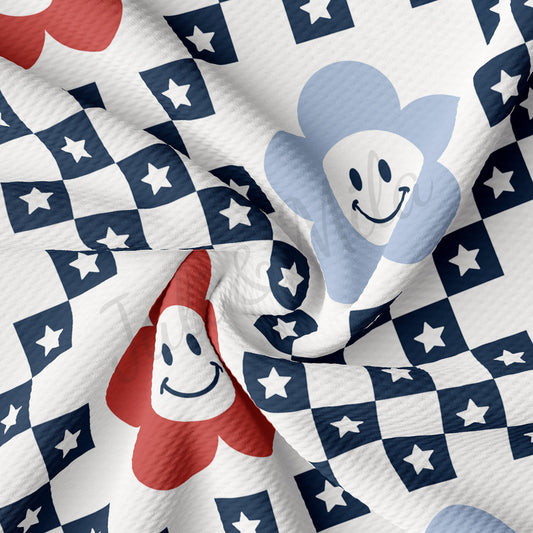 Patriotic 4th of July Bullet Textured Fabric by the yard Fabric AA1704