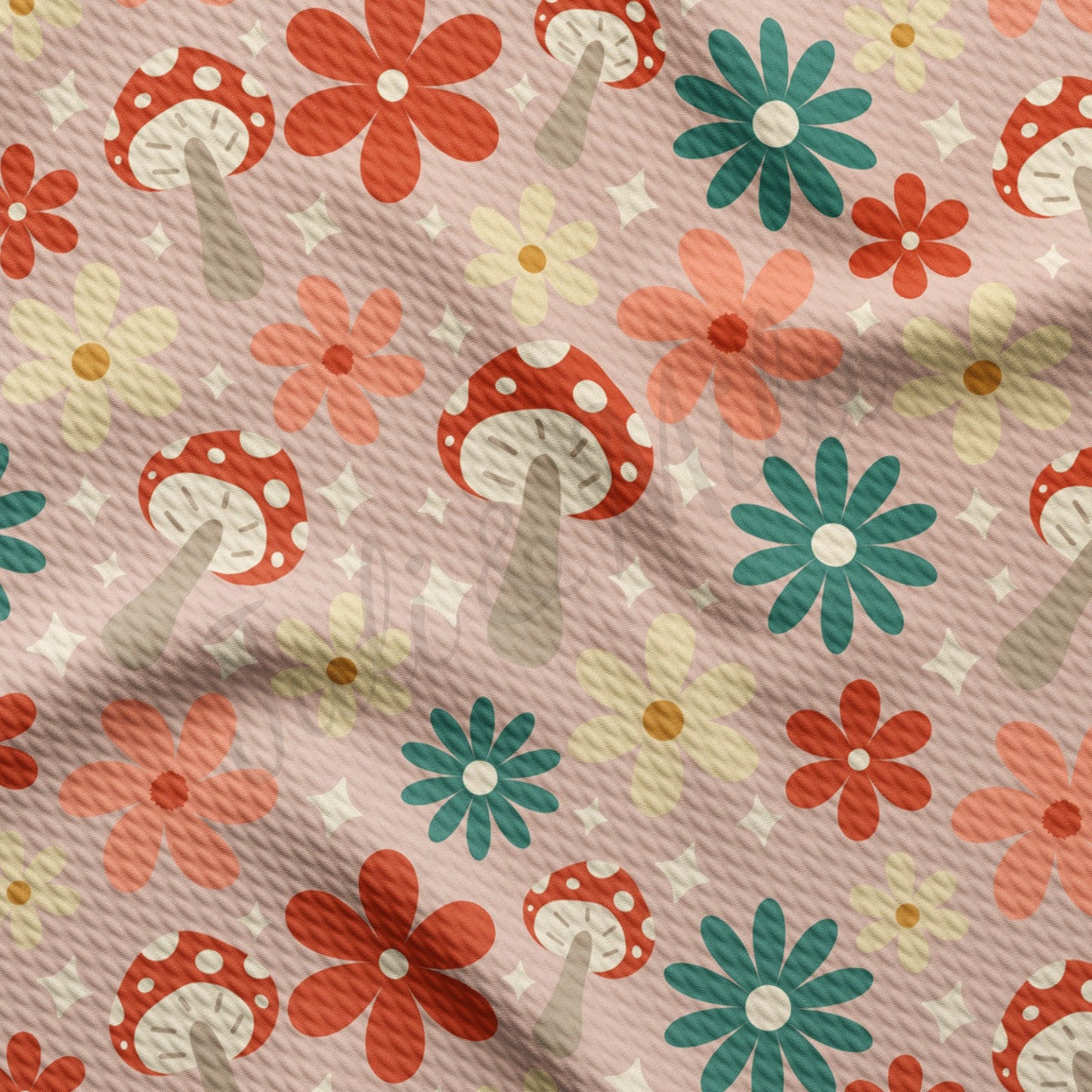 Floral Bullet Textured Fabric AA1717