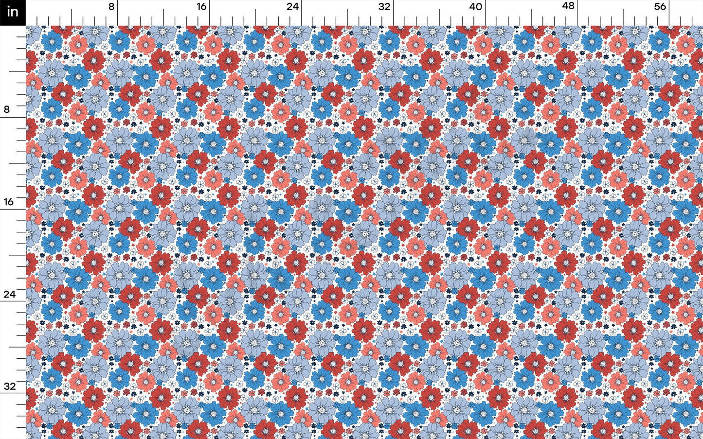 Patriotic 4th of July Bullet Textured Fabric AA1720