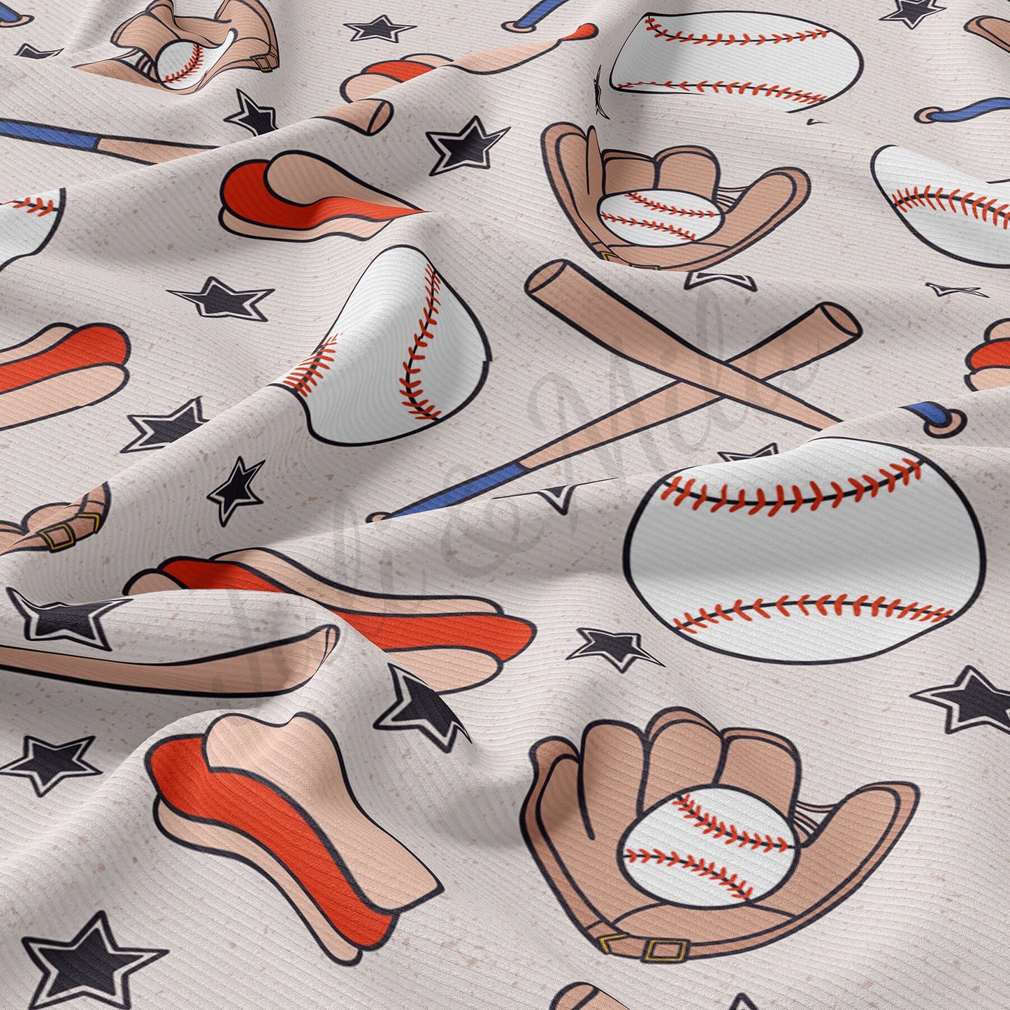 Baseball Rib Knit Fabric RBK1484