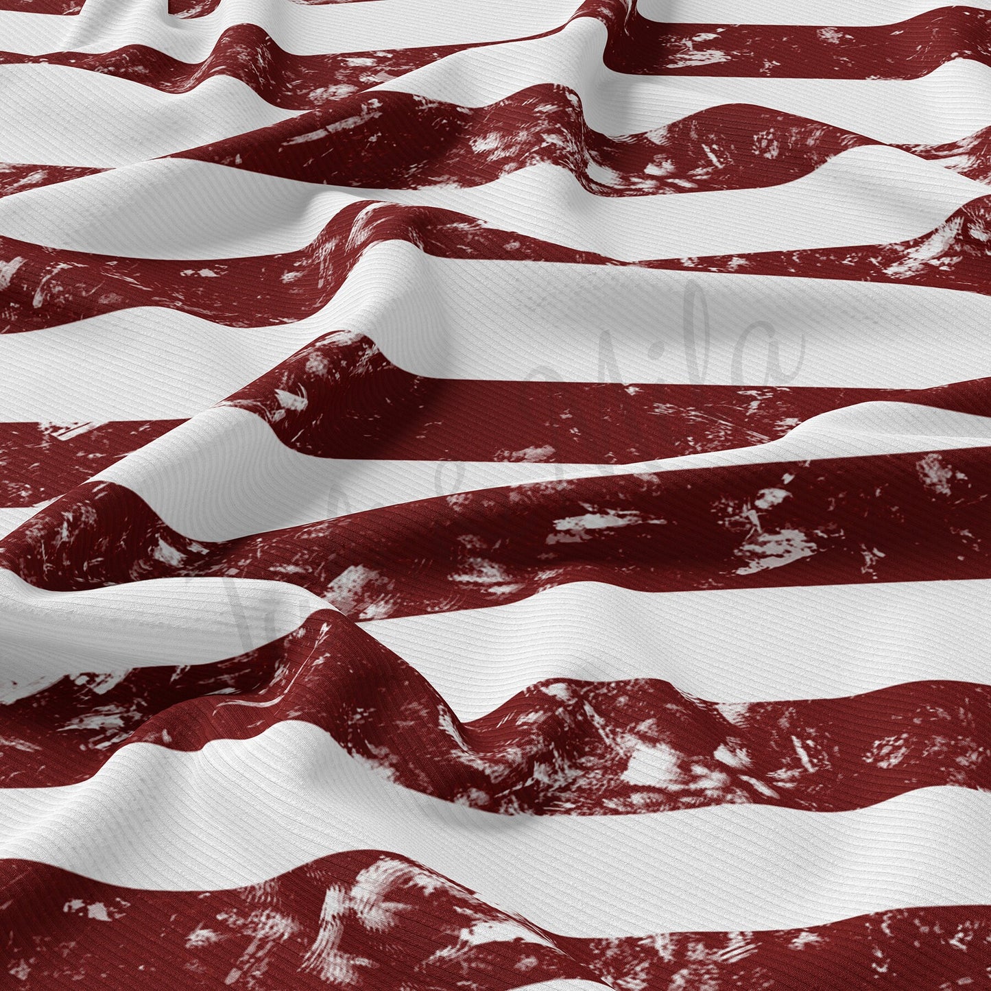 Rib Knit Fabric RBK1535 4th of July Patriotic