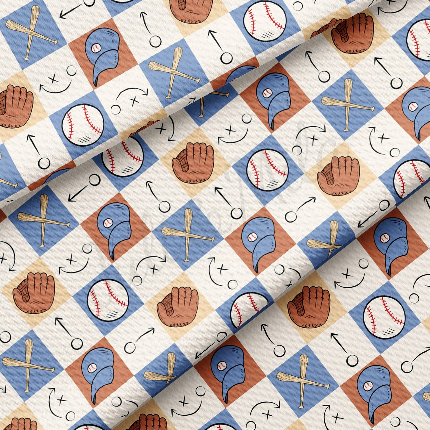 Baseball Bullet Textured Fabric AA1551