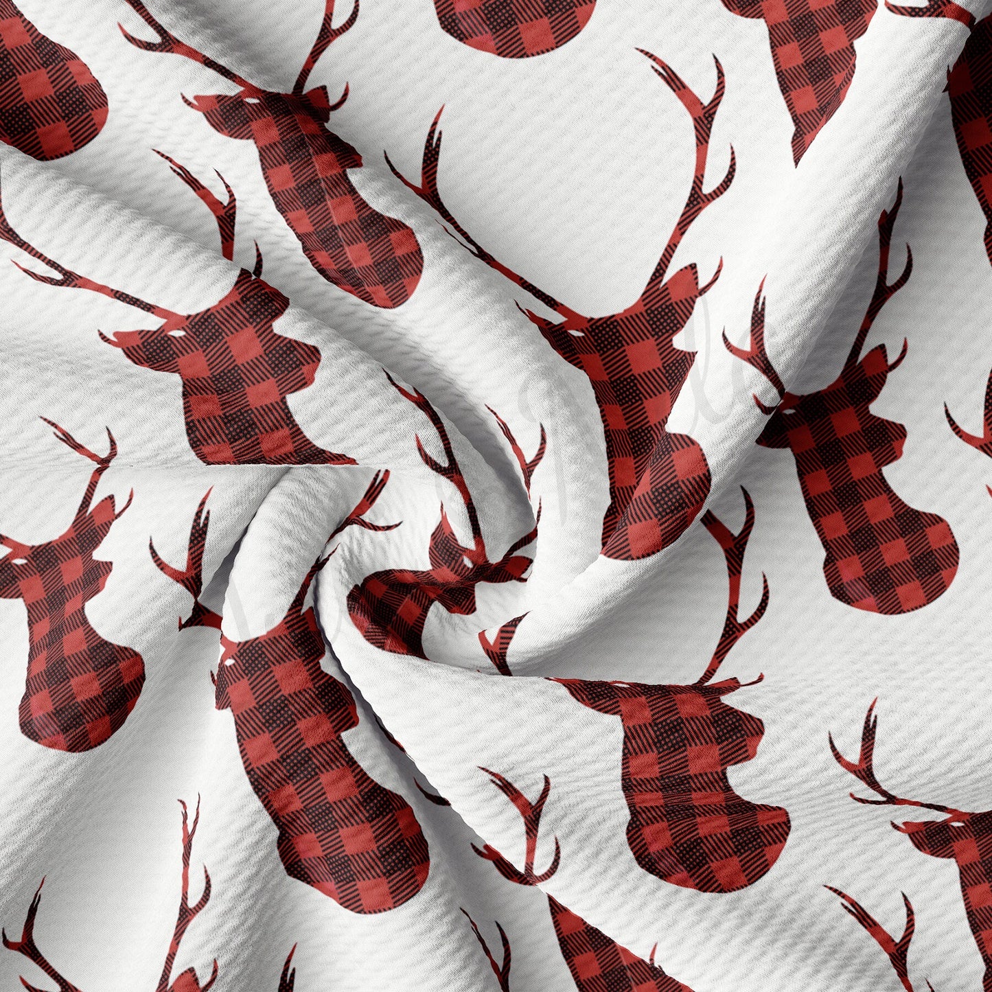 Christmas Buck Plaid Bullet Textured Fabric Liverpool Fabric AA1566