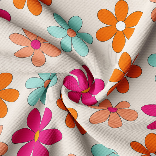 Floral Bullet Textured Fabric by the yard AA1570