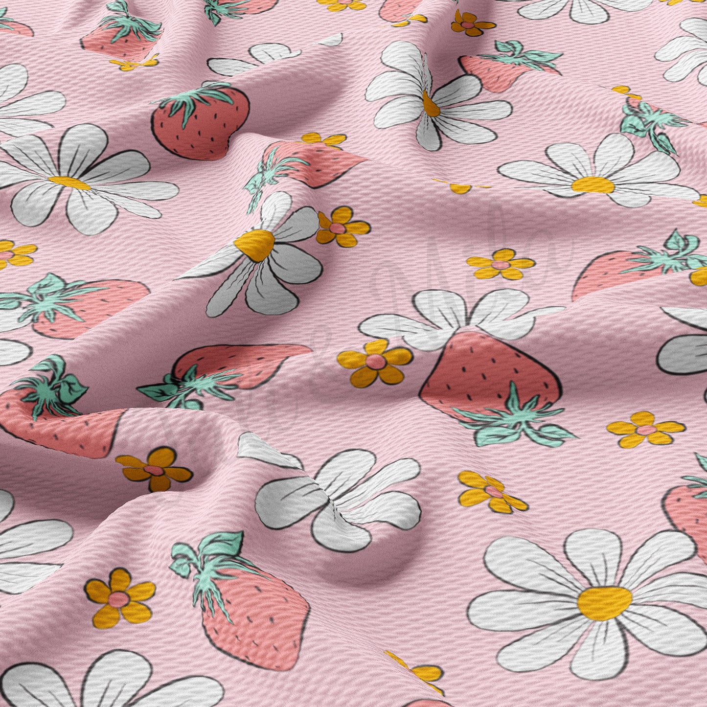 Strawberry Summer Bullet Textured Fabric AA1583