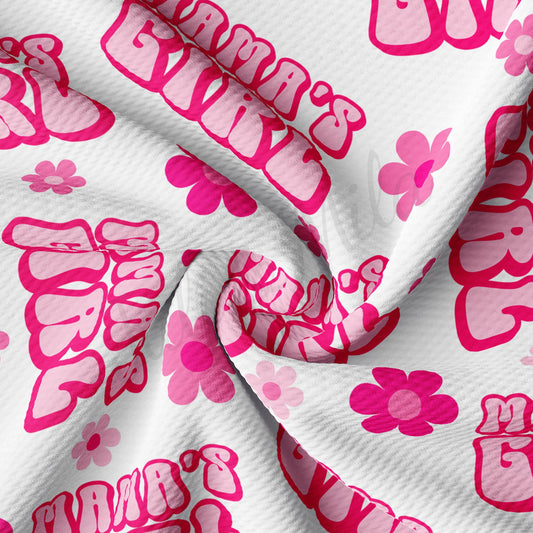 Mamas Girl Bullet Textured Fabric AA1599