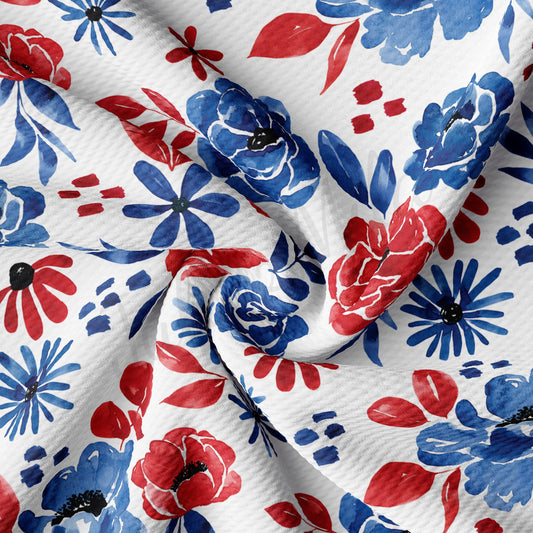 Patriotic 4th of July Bullet Textured Fabric by the yard AA1609