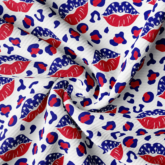 Patriotic 4th of July Bullet Textured Fabric by the yard AA1610