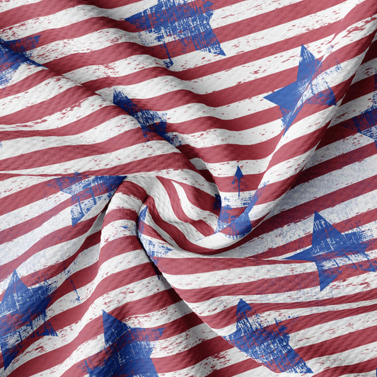 Patriotic 4th of July Bullet Textured Fabric by the yard AA1625