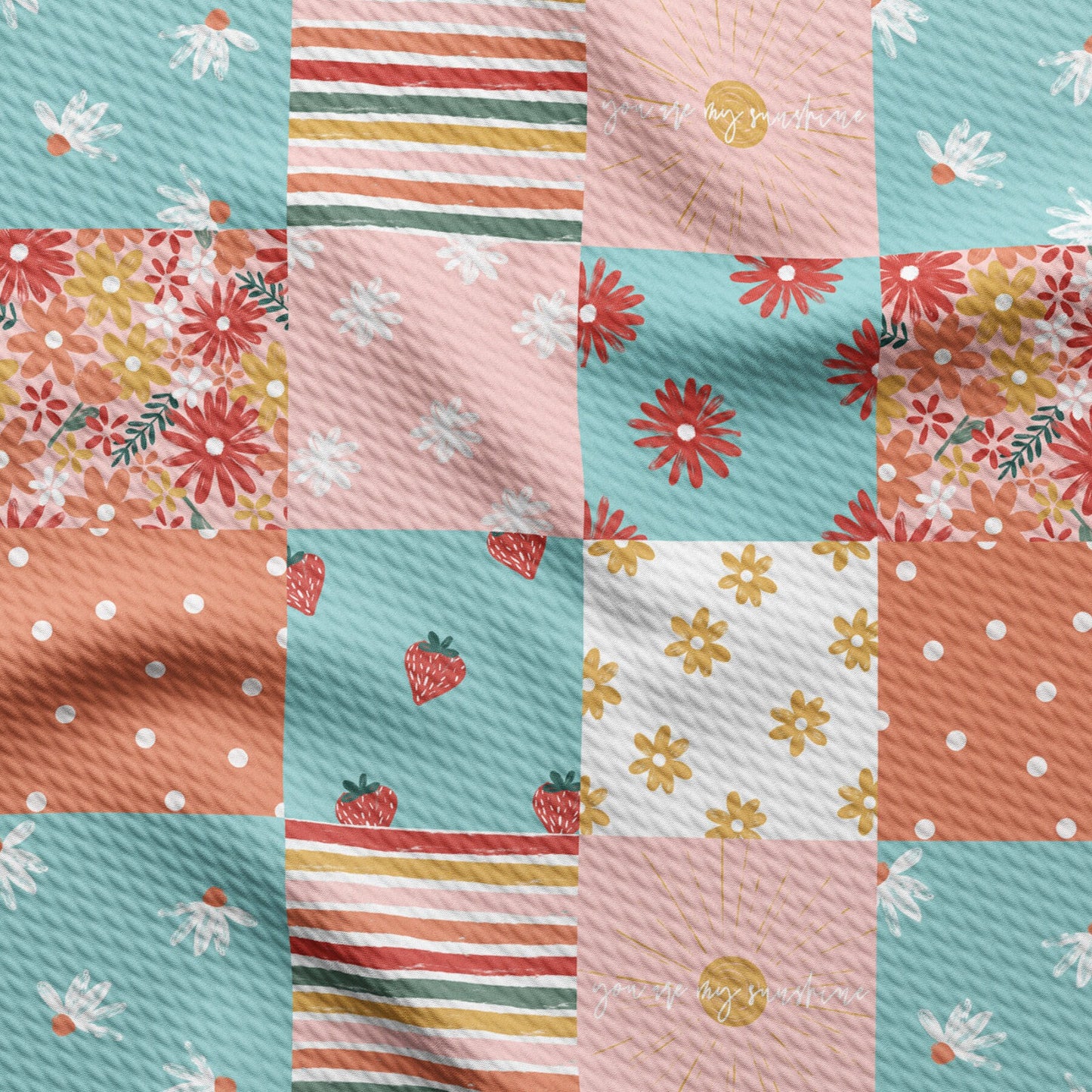 Floral Bullet Textured Fabric by the yard AA1629
