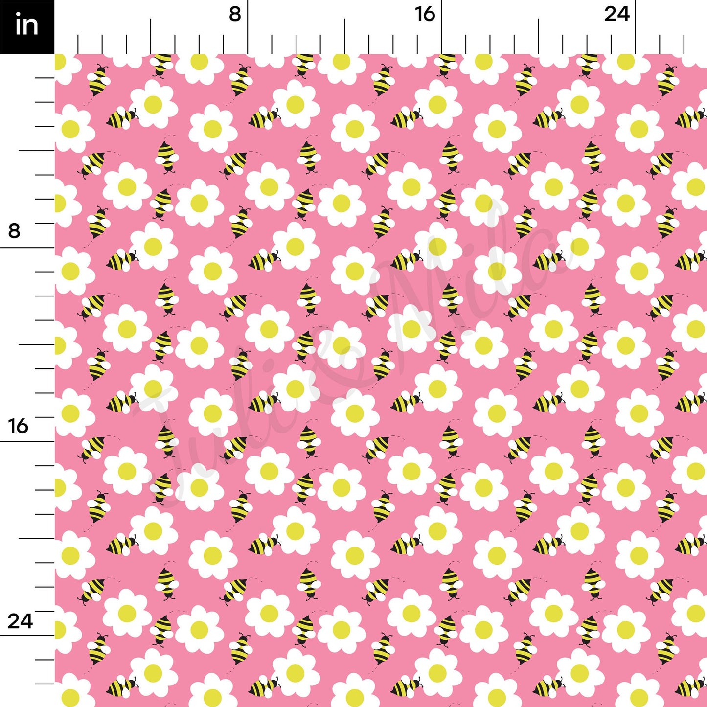 Floral Rib Knit Fabric RBK1561