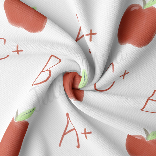 Back to School Rib Knit Fabric RBK1631