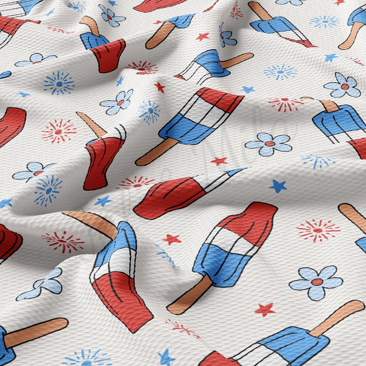 4th of July Bullet Textured Fabric AA1741
