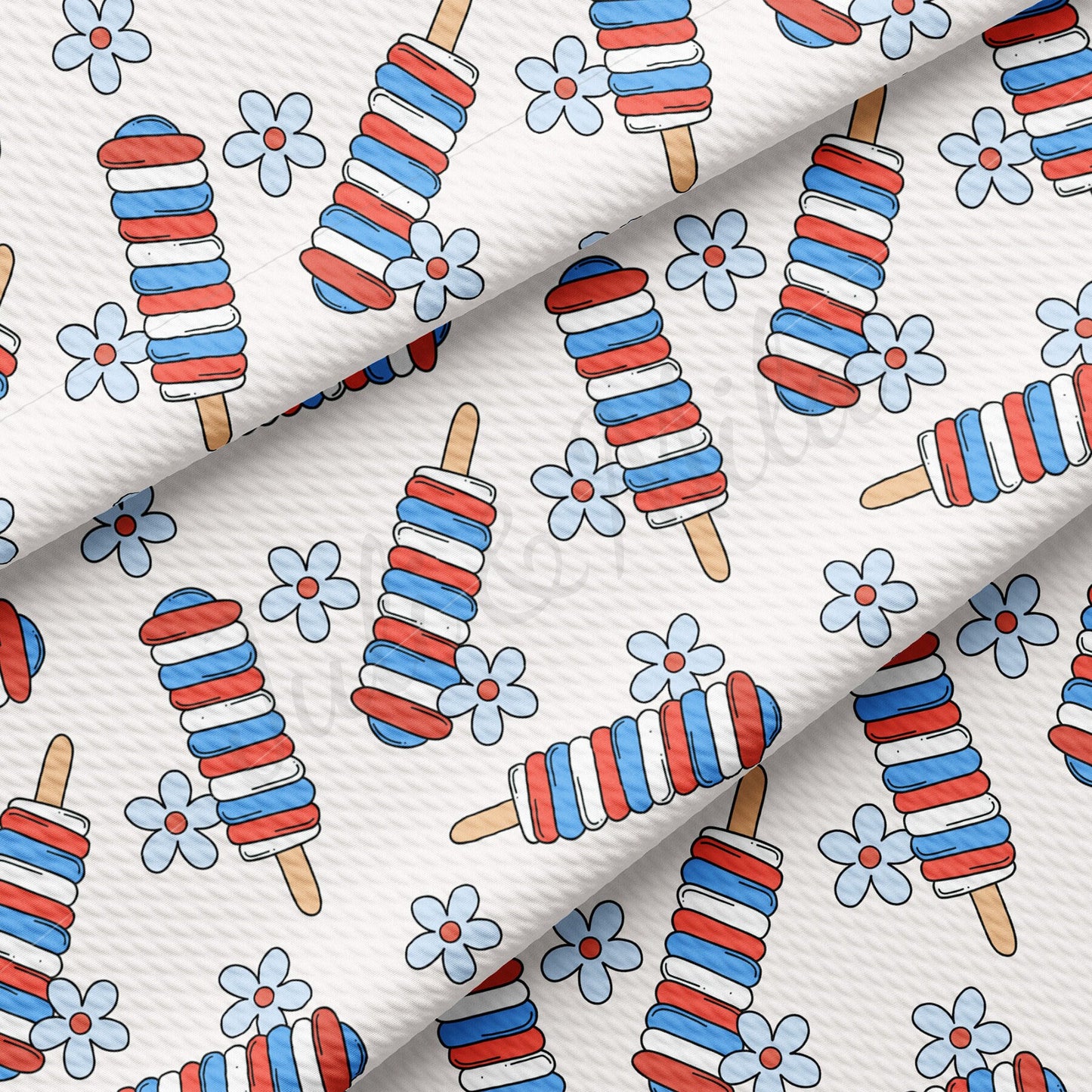 4th of July Bullet Textured Fabric AA1764