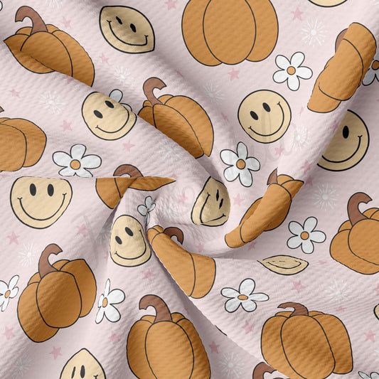 Fall Pumpkin Bullet Textured Fabric AA1770